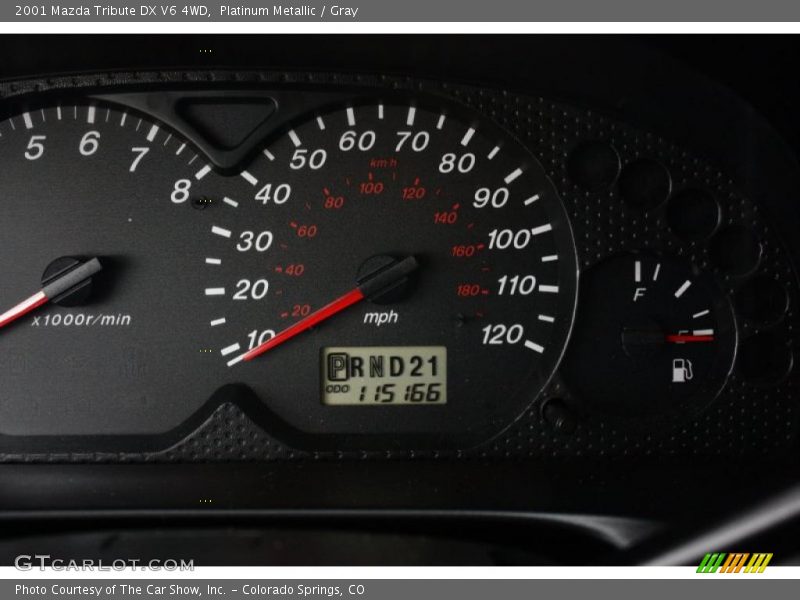 Platinum Metallic / Gray 2001 Mazda Tribute DX V6 4WD