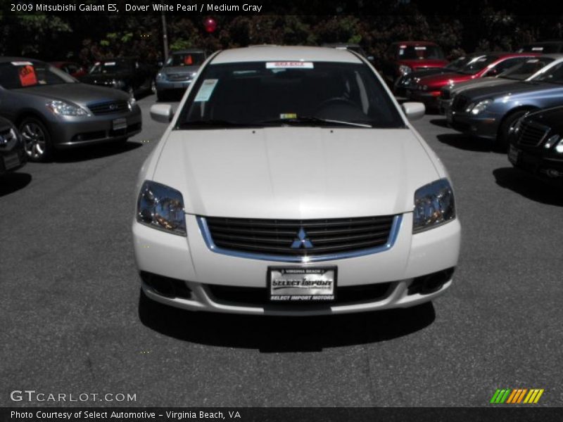Dover White Pearl / Medium Gray 2009 Mitsubishi Galant ES