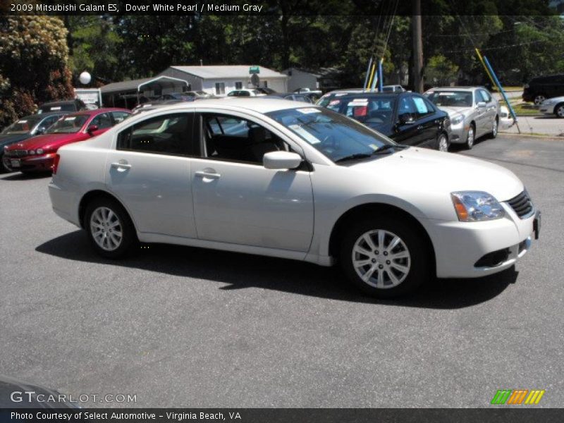 Dover White Pearl / Medium Gray 2009 Mitsubishi Galant ES