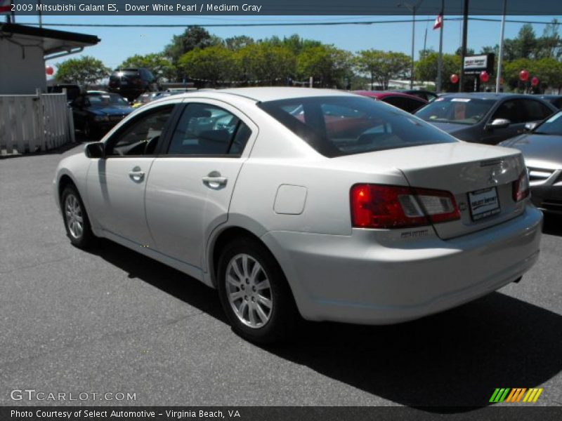 Dover White Pearl / Medium Gray 2009 Mitsubishi Galant ES