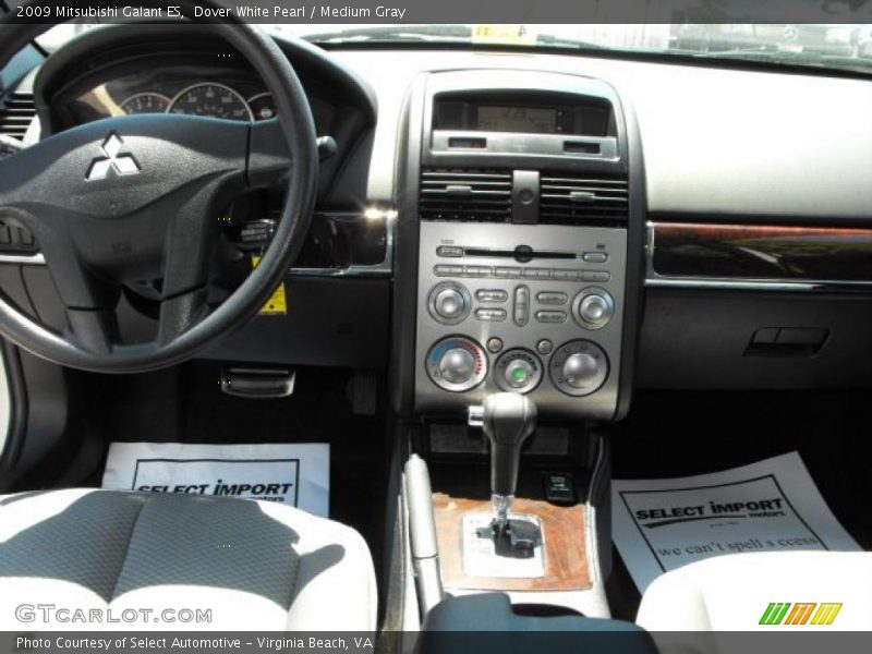 Dover White Pearl / Medium Gray 2009 Mitsubishi Galant ES