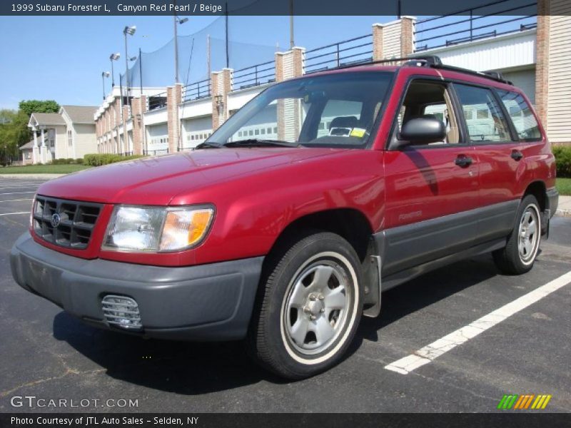 Canyon Red Pearl / Beige 1999 Subaru Forester L
