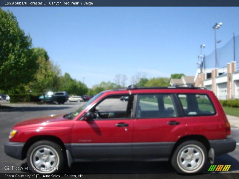 Canyon Red Pearl / Beige 1999 Subaru Forester L