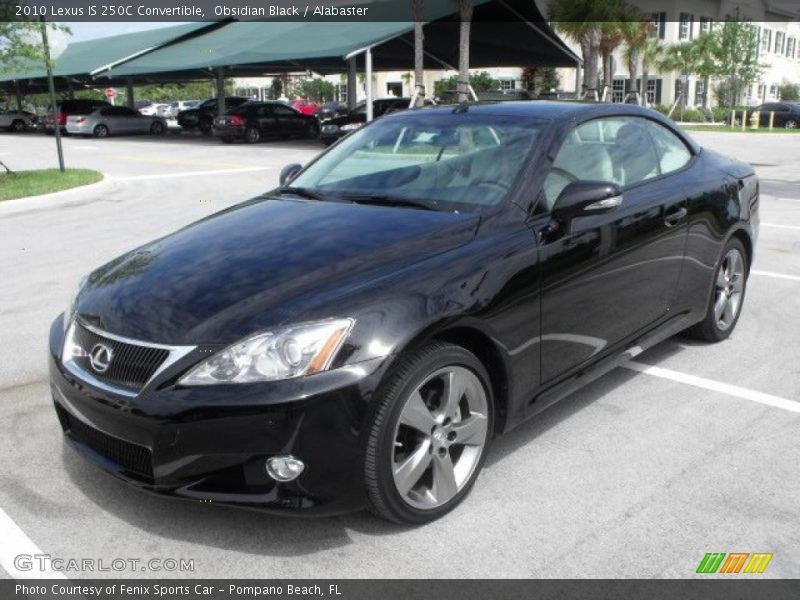 Obsidian Black / Alabaster 2010 Lexus IS 250C Convertible