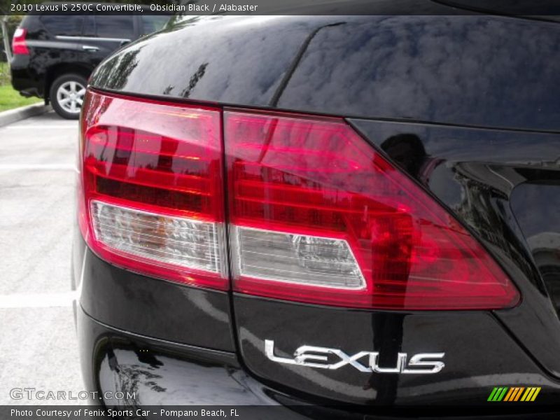 Obsidian Black / Alabaster 2010 Lexus IS 250C Convertible