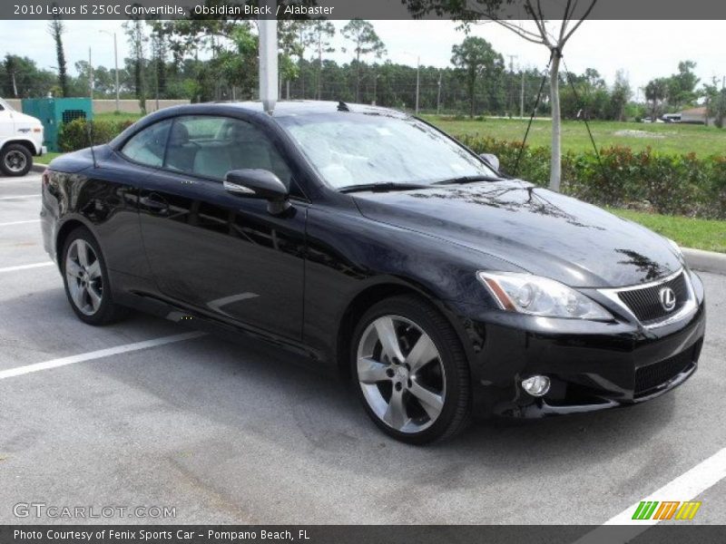 Obsidian Black / Alabaster 2010 Lexus IS 250C Convertible