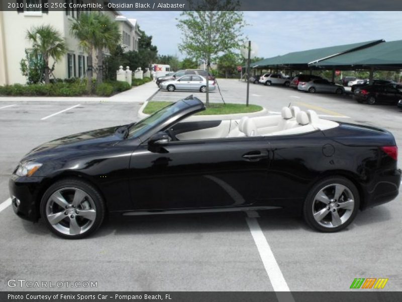 Obsidian Black / Alabaster 2010 Lexus IS 250C Convertible
