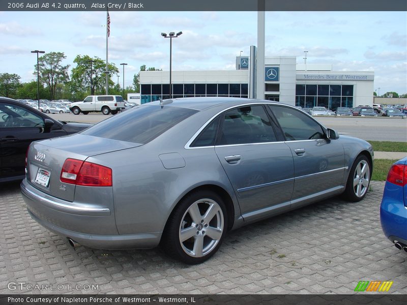 Atlas Grey / Black 2006 Audi A8 4.2 quattro