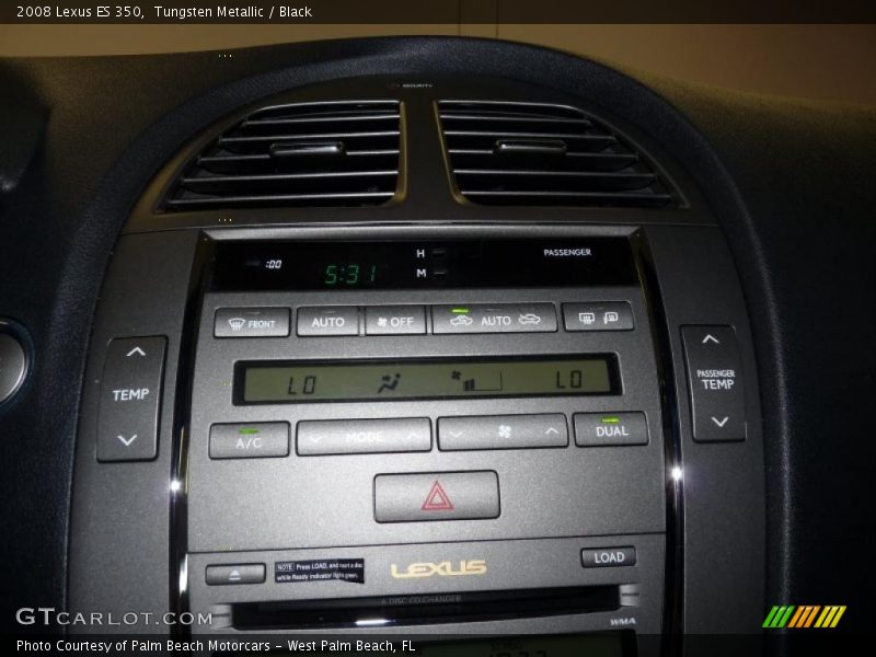 Tungsten Metallic / Black 2008 Lexus ES 350