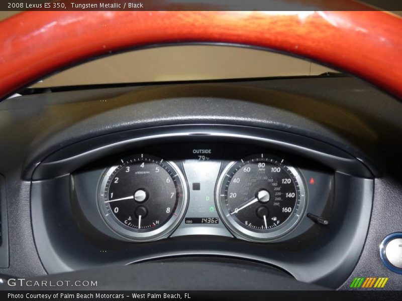 Tungsten Metallic / Black 2008 Lexus ES 350