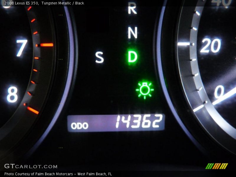 Tungsten Metallic / Black 2008 Lexus ES 350