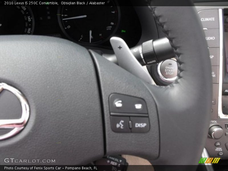 Obsidian Black / Alabaster 2010 Lexus IS 250C Convertible