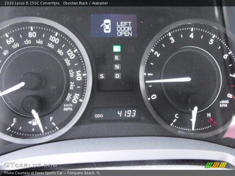 Obsidian Black / Alabaster 2010 Lexus IS 250C Convertible