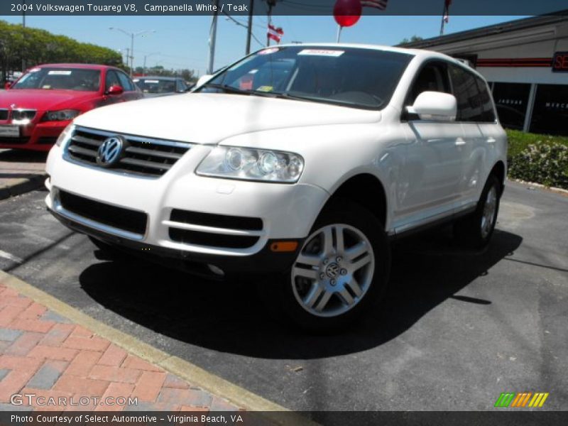 Campanella White / Teak 2004 Volkswagen Touareg V8