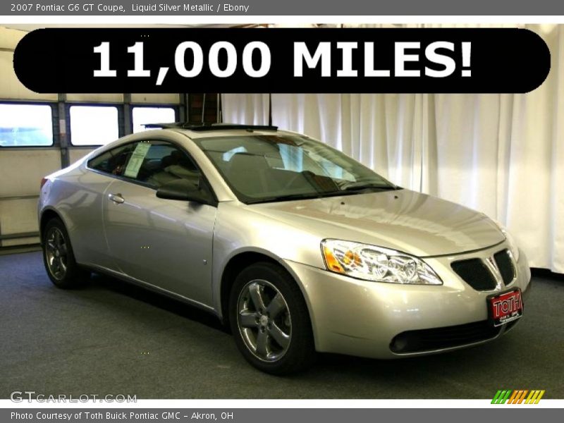 Liquid Silver Metallic / Ebony 2007 Pontiac G6 GT Coupe