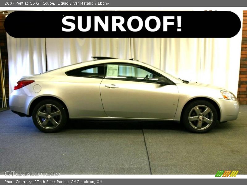 Liquid Silver Metallic / Ebony 2007 Pontiac G6 GT Coupe