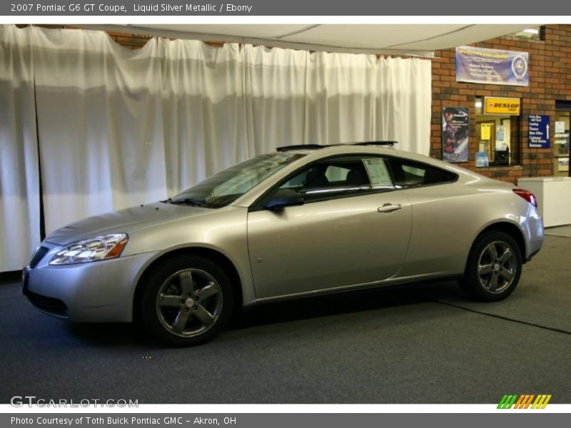 Liquid Silver Metallic / Ebony 2007 Pontiac G6 GT Coupe
