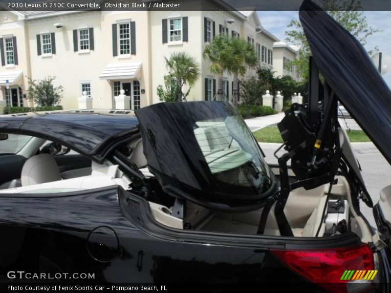 Obsidian Black / Alabaster 2010 Lexus IS 250C Convertible