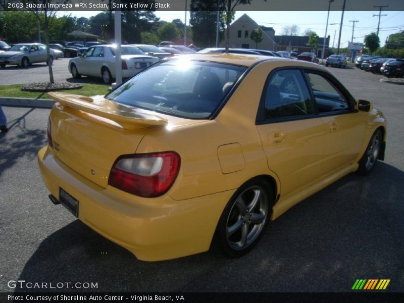 Sonic Yellow / Black 2003 Subaru Impreza WRX Sedan