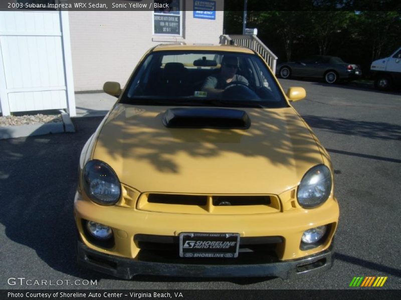Sonic Yellow / Black 2003 Subaru Impreza WRX Sedan