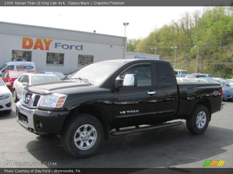 Galaxy Black / Graphite/Titanium 2005 Nissan Titan LE King Cab 4x4