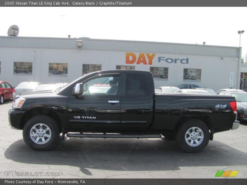 Galaxy Black / Graphite/Titanium 2005 Nissan Titan LE King Cab 4x4