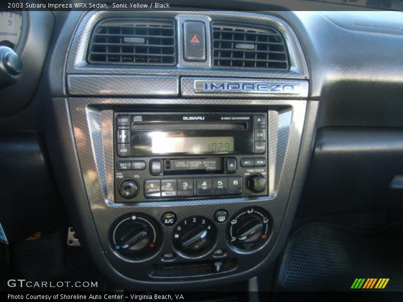 Sonic Yellow / Black 2003 Subaru Impreza WRX Sedan