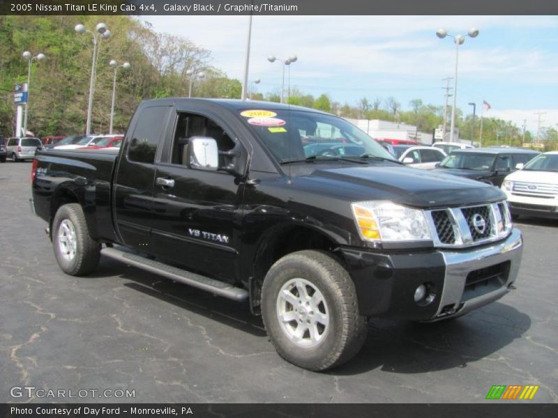 Galaxy Black / Graphite/Titanium 2005 Nissan Titan LE King Cab 4x4