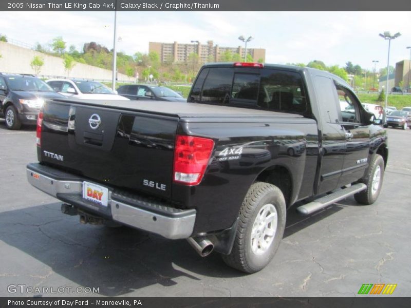 Galaxy Black / Graphite/Titanium 2005 Nissan Titan LE King Cab 4x4