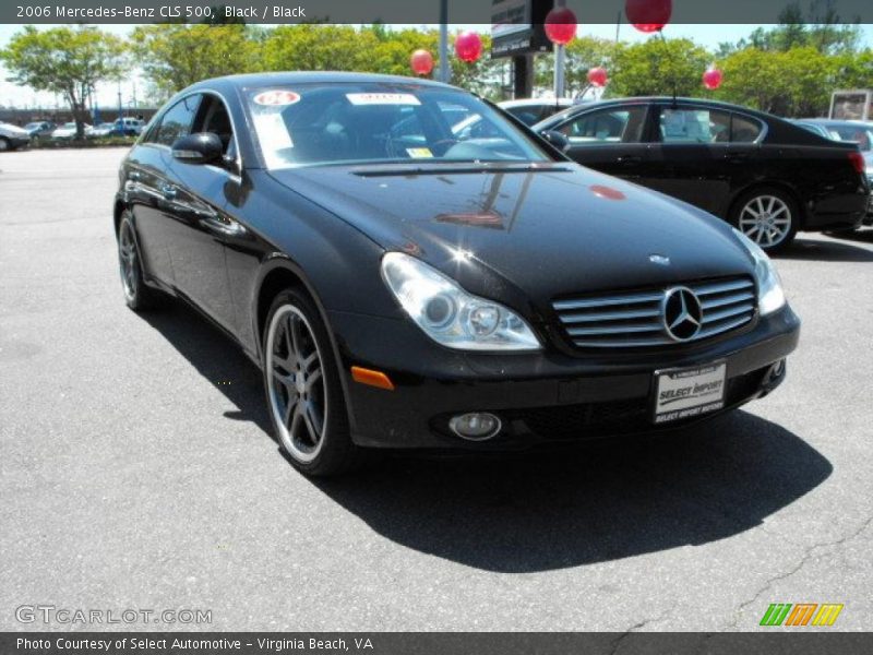 Black / Black 2006 Mercedes-Benz CLS 500