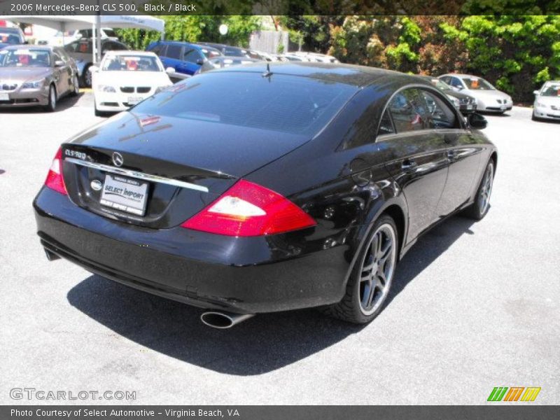 Black / Black 2006 Mercedes-Benz CLS 500