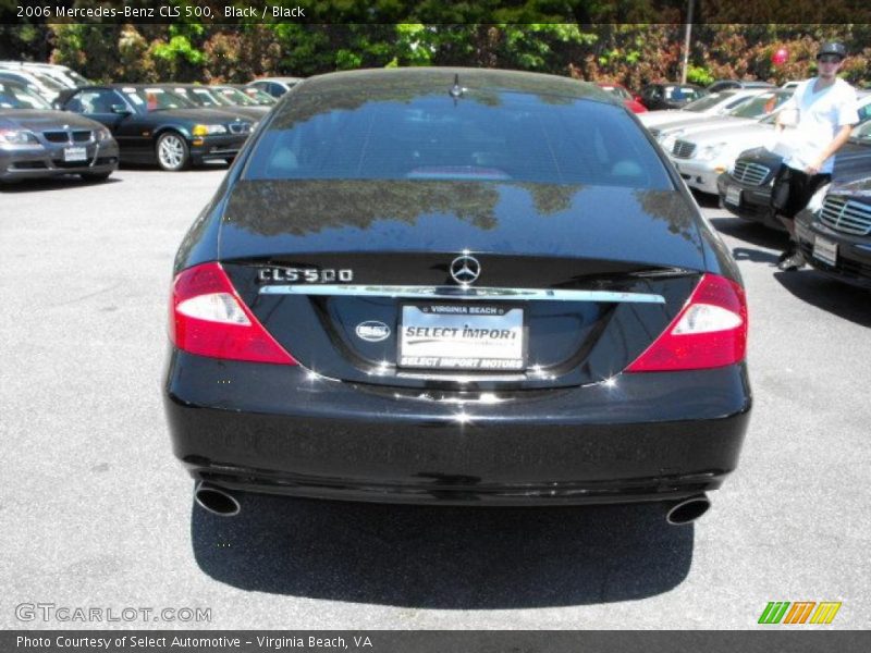 Black / Black 2006 Mercedes-Benz CLS 500