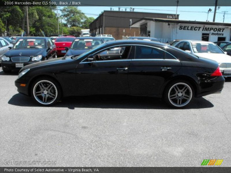 Black / Black 2006 Mercedes-Benz CLS 500