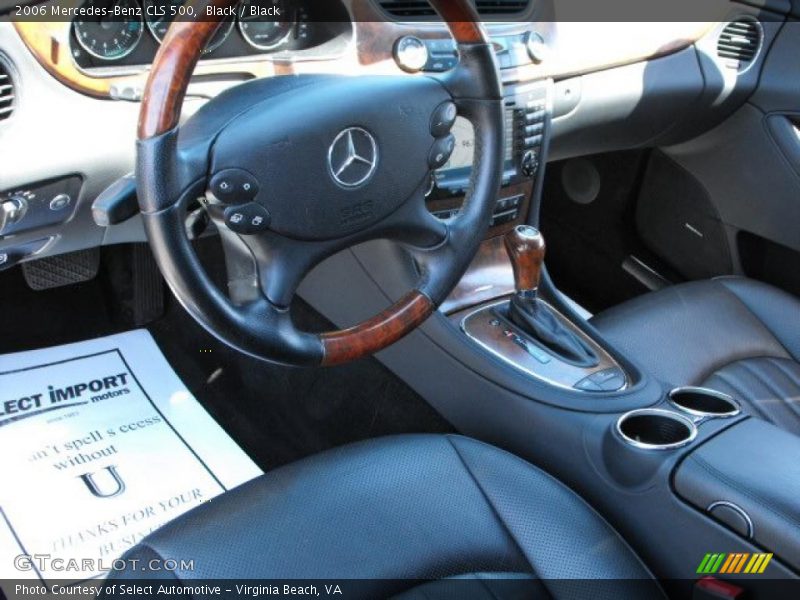 Black / Black 2006 Mercedes-Benz CLS 500