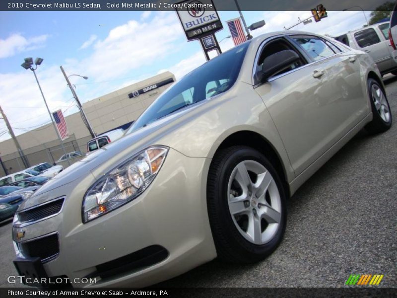 Gold Mist Metallic / Cocoa/Cashmere 2010 Chevrolet Malibu LS Sedan