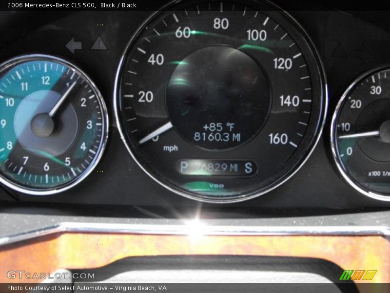 Black / Black 2006 Mercedes-Benz CLS 500