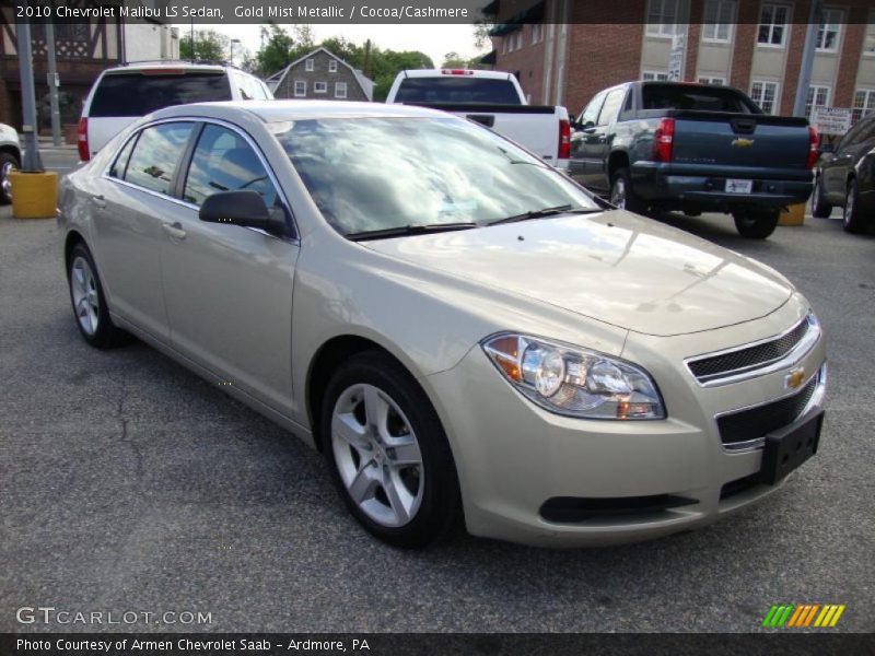 Gold Mist Metallic / Cocoa/Cashmere 2010 Chevrolet Malibu LS Sedan