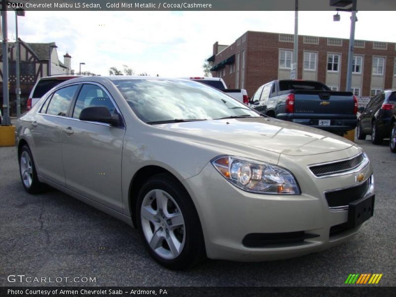 Gold Mist Metallic / Cocoa/Cashmere 2010 Chevrolet Malibu LS Sedan