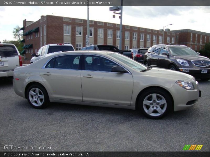 Gold Mist Metallic / Cocoa/Cashmere 2010 Chevrolet Malibu LS Sedan