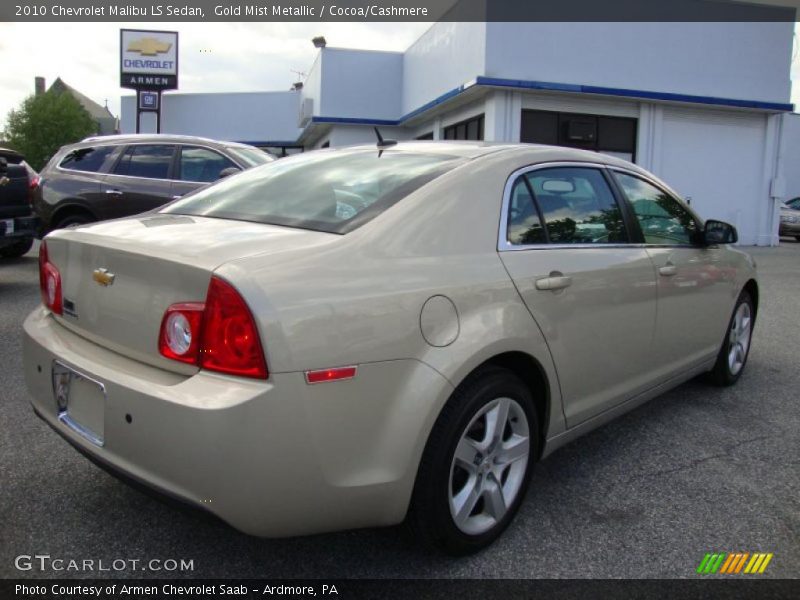 Gold Mist Metallic / Cocoa/Cashmere 2010 Chevrolet Malibu LS Sedan