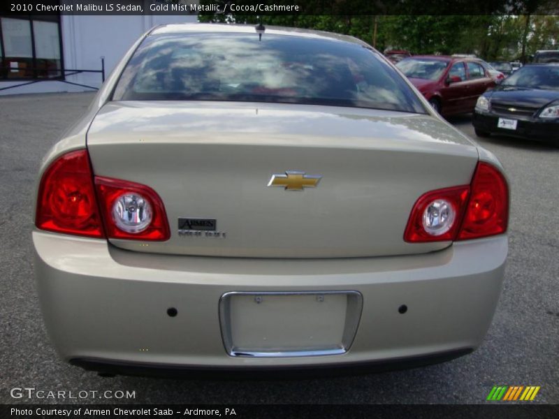 Gold Mist Metallic / Cocoa/Cashmere 2010 Chevrolet Malibu LS Sedan
