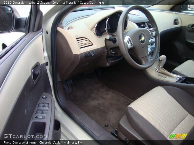 Gold Mist Metallic / Cocoa/Cashmere 2010 Chevrolet Malibu LS Sedan