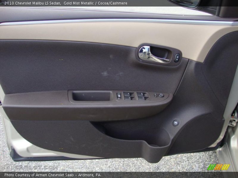 Gold Mist Metallic / Cocoa/Cashmere 2010 Chevrolet Malibu LS Sedan