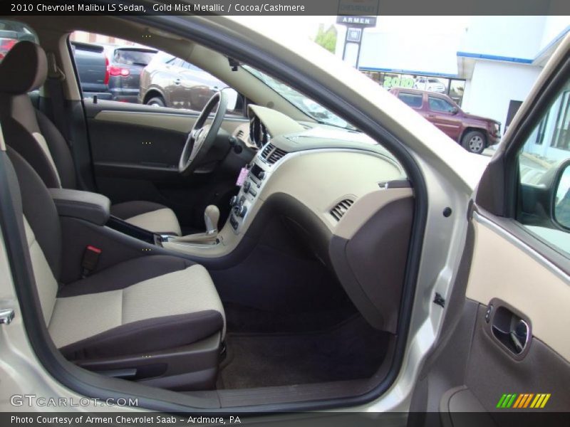 Gold Mist Metallic / Cocoa/Cashmere 2010 Chevrolet Malibu LS Sedan