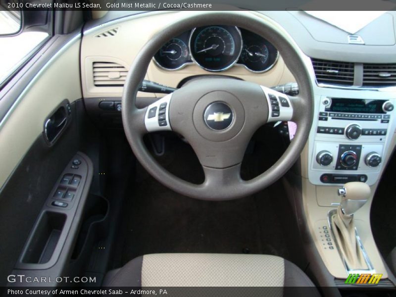 Gold Mist Metallic / Cocoa/Cashmere 2010 Chevrolet Malibu LS Sedan