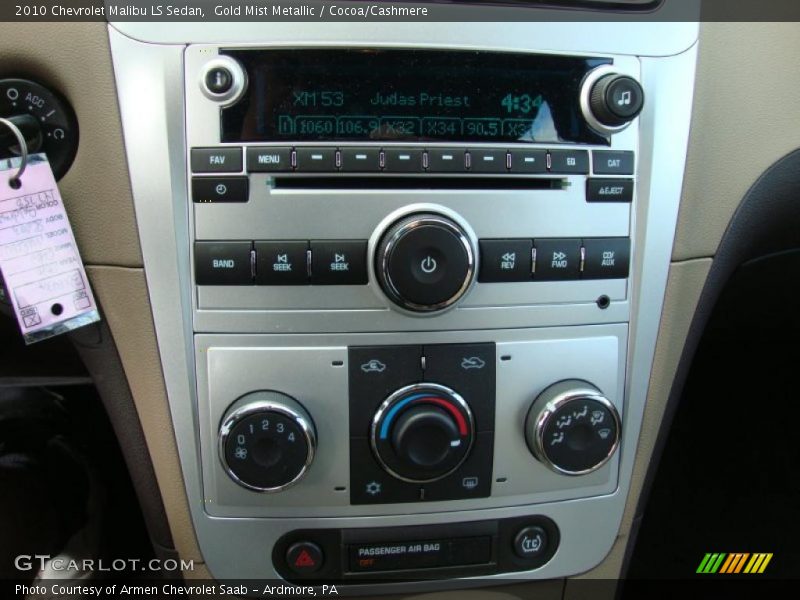 Gold Mist Metallic / Cocoa/Cashmere 2010 Chevrolet Malibu LS Sedan