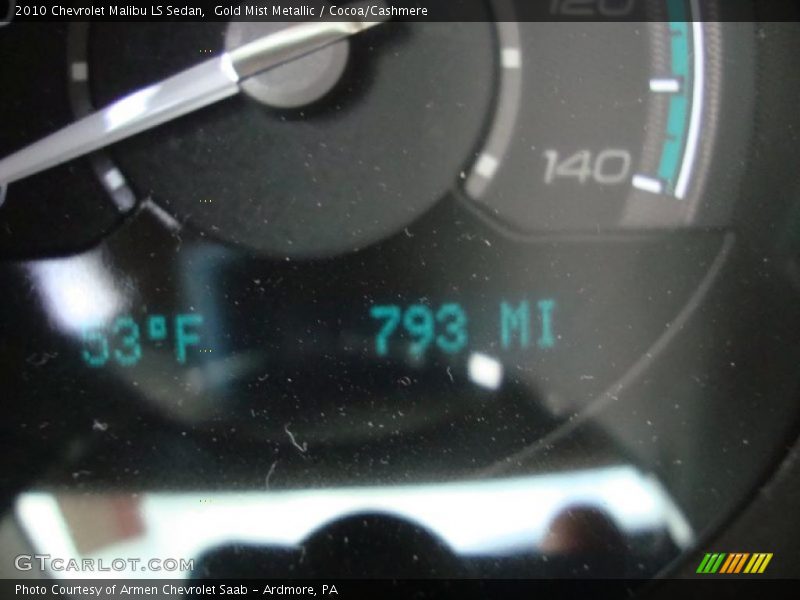 Gold Mist Metallic / Cocoa/Cashmere 2010 Chevrolet Malibu LS Sedan