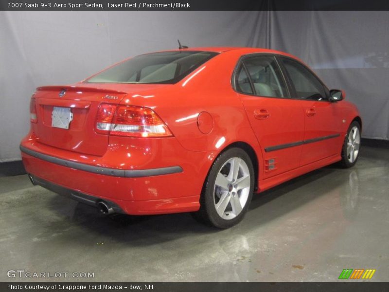 Laser Red / Parchment/Black 2007 Saab 9-3 Aero Sport Sedan