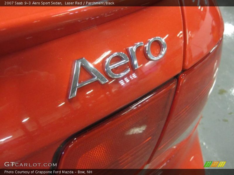 Laser Red / Parchment/Black 2007 Saab 9-3 Aero Sport Sedan