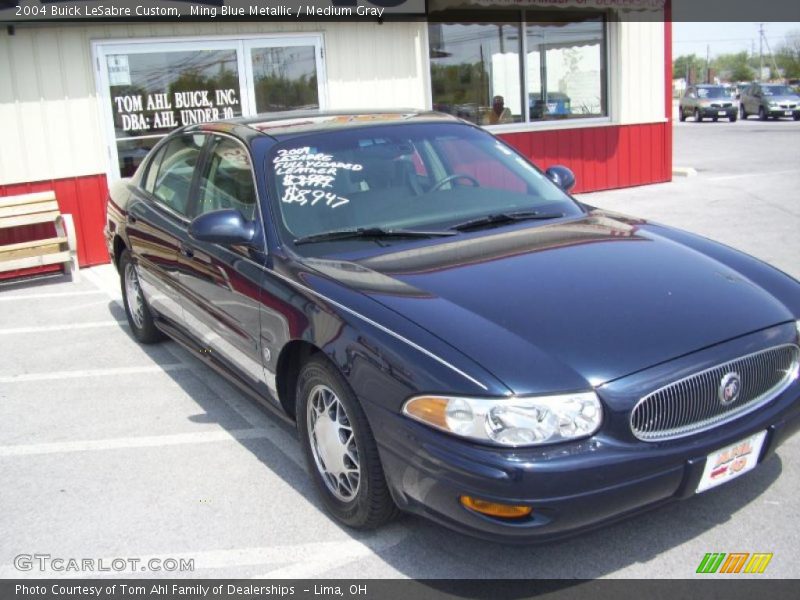 Ming Blue Metallic / Medium Gray 2004 Buick LeSabre Custom